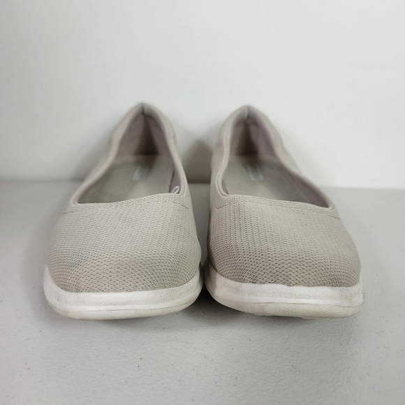 Skechers Go Step Luxe Woman's Slip On Flats 10 beige - Picture 4 of 9